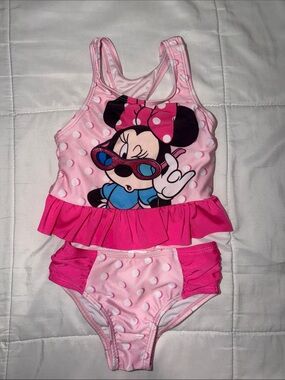 Disney Pink Minnie Mouse Two-Piece Swim Bikini